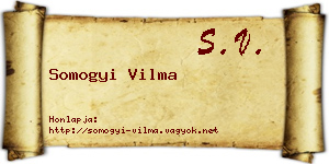 Somogyi Vilma névjegykártya